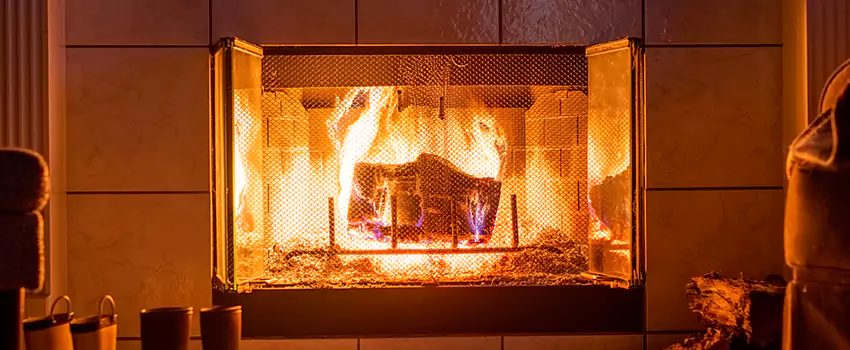 Mendota Hearth Landscape Fireplace Installation in Shelby, North Carolina