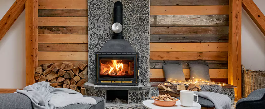 Thelin Hearth Products Direct Vent Gas Stove Fireplace Inspection in Shelby, North Carolina